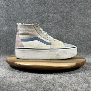 Vans Sk8-Hi Tapered Stackform Women's Size 8 Pastel Suede Platform Shoes Used